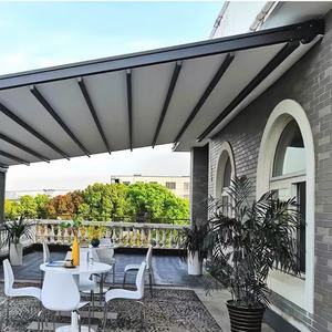 Toldo de Aluminio para Sombra, Bioclimático, Impermeable para Exteriores, Techo Motorizado, Pérgola Eléctrica Retráctil para Jardín - Product Image 1