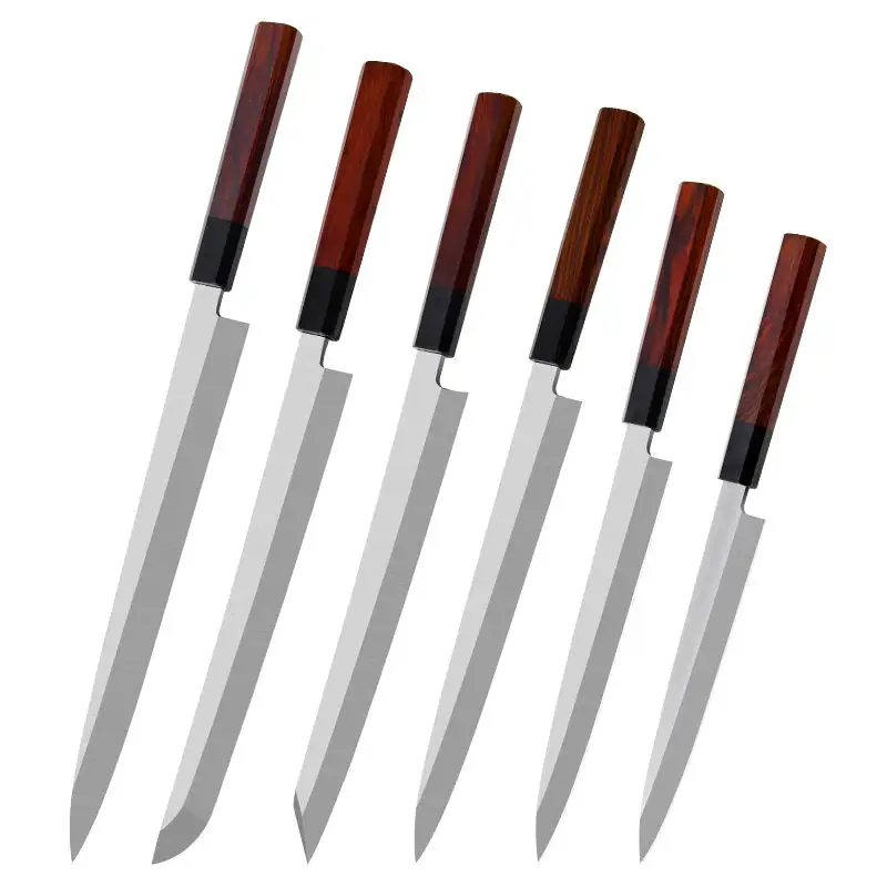 High Quality Handmade VG10 Japanese Professional Kitchen Knives Sashimi Sushi Knife Set