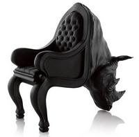 Meubles en plastique renforcé de fibre de verre de style nordique, chaise créative en forme de rhinocéros, canapé, lampe grue, pour un intérieur moderne et une ambiance conviviale, idéal pour la maison et le bureau.