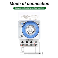 SUL181H Mini Mechanical Electronic 24-Hour Timer Switch Programmable Tanpa Baterai
