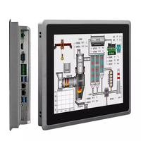 Monitor industri 27 inci Pc Ip65 Android papan utama layar mesin industri Oem Panel Industri