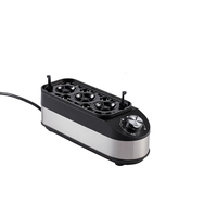 Cuiseur à œufs électrique automatique 210W sans BPA, silencieux, pour 3 œufs, mini, facile à utiliser, avec minuteur, pour la cuisine et le petit-déjeuner à la maison