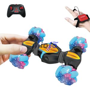 2,4G 360 grados RC coche pequeño Mini Control remoto luz LED coche de juguete con Sensor de gestos para coche de deriva todoterreno - Product Image 1