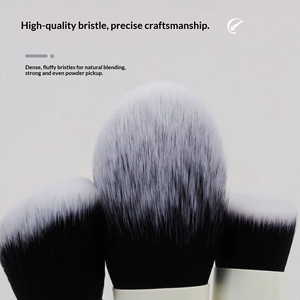 Ensemble professionnel <span class=keywords><strong>de</strong></span> 8 pinceaux <span class=keywords><strong>de</strong></span> maquillage en fibres haute densité, noir et beige au choix, pour poudre, contour du nez et maquillage du visage, marque privée - Product Image 5