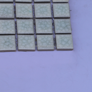 Azulejos de mosaico moderno blanco cremoso con grietas de hielo, azulejo de mosaico de cerámica antideslizante esmaltado de <span class=keywords><strong>1x1</strong></span> pulgada, piscina, apartamento, pared de cocina - Product Image 4