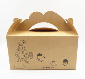 Boîte de pizza de poulet frit, hamburgers en carton personnalisés à bas prix, boîtes de frites en gros, emballage alimentaire - Product Image 6