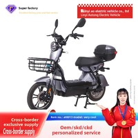 Moto électrique à frein à disque de 16 pouces pour adultes batterie au lithium 48V à deux roues fraîche 250W cadre en acier à 3 vitesses vente en gros