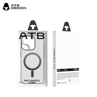 Coques de téléphone magnétiques ATB au design innovant avec protection d'objectif et finition mate pour iPhone 17 16 15 14 13 12 11 Pro Max – Étui de protection pour téléphone portable