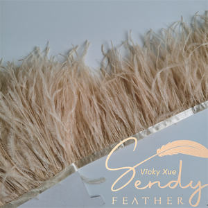 Moelleux épais 3 couches 13-15cm plume d'autruche <span class=keywords><strong>frange</strong></span> coupe pour femmes robe sac chaussures vêtements accessoires - Product Image 3