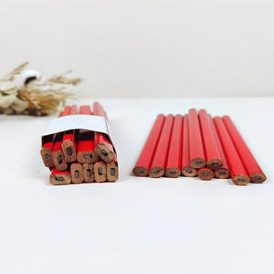 Crayon de charpentier de forme carrée Crayons HB plats en bois de tilleul personnalisés pour les boiseries de constructeur - Product Image 5