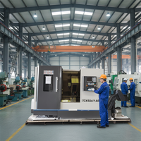 Prix usine Tour CNC 2 axes à mandrin auto-indexant, de capacité moyenne, avec commande Fanuc, à vendre