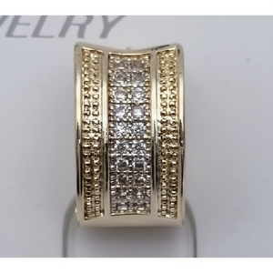 กลุ่มเครื่องประดับสุดหรูหกชิ้นพร้อมชุบทองพร้อมไข่มุกและเพชรเพื่อเป็นของขวัญออร่าอันหรูหราและทันสมัย - Product Image 1