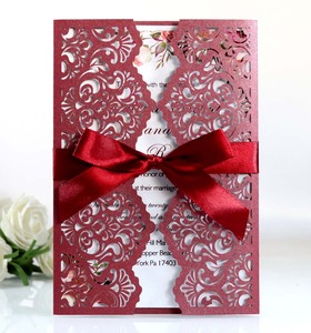 Invitaciones de Boda con Corte Láser Estilo Europeo y Americano, Tarjetas de Felicitación para Bodas, Gran Venta 2026 - Product Image 2