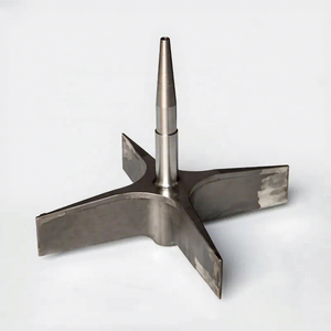 Центробежное вентиляционное колесо из нержавеющей стали, высокотемпературная термостойкая лопасть вентилятора, турбина для циркуляции воздуха в печи, поддержка индивидуальной настройки - Product Image 1