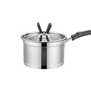Conjunto de panelas em aço inoxidável, 6 peças de panelas para cozinha, pote de sopa, com tampa de vidro, vaporizador de leite, aparelho de jantar - Product Image 2