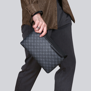 Borsa da <span class=keywords><strong>Uomo</strong></span> alla Moda, Portafoglio di Lusso di Alta Qualità, <span class=keywords><strong>Pochette</strong></span> da <span class=keywords><strong>Uomo</strong></span> per Affari con Cinturino da Polso Rimovibile <span class=keywords><strong>in</strong></span> PU Impermeabile e Resistente - Product Image 2