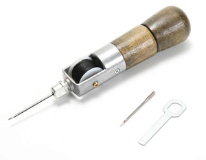 Herramienta de Costura de Cuero para Artesanía, Máquina de Coser Manual con Mango de Madera, para Zapateros, Tiras de Cuero, Costura de Bordes de Cuero - Product Image 2