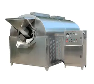 Mesin Roaster Drum kacang otomatis mesin panggang biji Cardamom kering bumbu Sesame