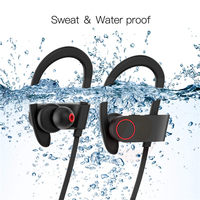 Vente chaude U8 sans fil écouteurs intra-auriculaires Portable son stéréo Sport casque LED indicateur de batterie étanche écouteur crochet d'oreille
