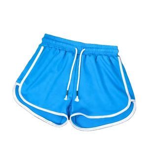 Ropa Deportiva Casual para Yoga y Fitness, Transpirable, con Logotipo Bordado Personalizado, Shorts de Gimnasio de Algodón Sólido para Mujer, 2 Piezas - Product Image 3