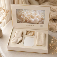 Boîte cadeau vidéo LCD personnalisée, écran numérique, boîte vidéo pour souvenir de maternité, souvenir de bébé, souvenir de mémoire, emballage promotionnel