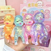 Jouets Squishies à Rebond Lent, Pailletés, Anti-Stress, Jouets à Presser, Cadeaux, Vente en Gros TPR