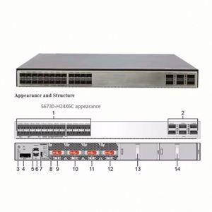 Commutateurs CloudEngine S6730-H Series S6730-H28Y4C 25 GE 8*25GE SFP28 Ports 4*100GE QSFP28 Ports - Product Image 1