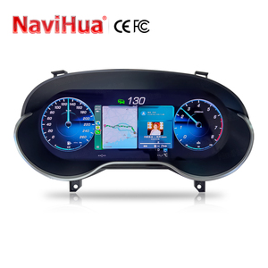 Navihua - Mise à niveau de la voiture - Tableau de bord numérique - Compteur de vitesse automatique - Écran LCD - Système Linux - Avec CarPlay automatique pour Benz A CLA GLA 2013-2019 - Product Image 1