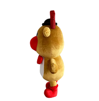 Costume de modèle de jouet en peluche d'orignal mobile gonflable de défilé de Noël