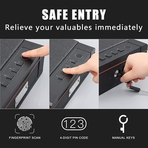 Súng Sinh Trắc Học Bàn Phím Vân Tay An Ninh Khóa Thủ Công Khóa Tiền An Toàn Kích Thước Phòng Súng An Toàn - Product Image 4