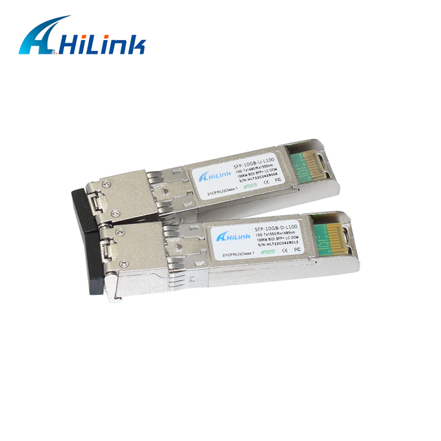 Single Core SFP Bidi 10G 120KM Single Fiber SFP+ 1490nm/1550nm 100KM Simplex LC Long Distance DOM Module