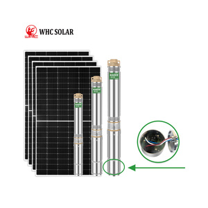 WHC DC pompa Solar untuk harga murah pompa air bertenaga surya untuk pertanian DC pompa Submersible surya - Product Image 3