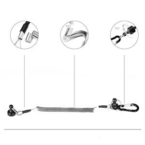 Strong Magnetic Safety <b>Rope</b> Fishing Plier Portable Quick Release Buckle Outdoor Use <b>Black</b> Red Blue Gold EVA Material - Product Image 3