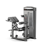 Équipement de fitness professionnel et commercial robuste à charges guidées pour extensions et flexions des jambes