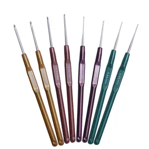 MGZ-82 8 Pcs Knitting Needles Crochet Hooks Tool Set Plastic Sweater Sewing Needles Kit