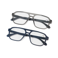 U-Top nouvelle mode TR90 lunettes de lecture avec Double pont en gros monture de lunettes unisexe léger ordinateur lunettes de lecture