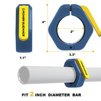 PG1123 Clips d'haltères de fitness Offre Spéciale 2 "(paire) colliers d'haltères à dégagement rapide colliers d'exercice d'haltères avec aimants
