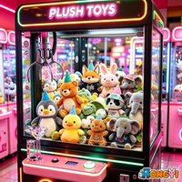 Peluches de 8 pouces pour jeux de carnaval, vente en gros, prix pour machines à griffes, animaux en peluche doux, mini-peluches assorties, cadeaux pour distributeurs automatiques
