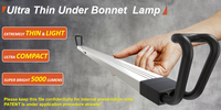 Lampe LED sous capot ultra-mince 5000 lumens à courant continu, rechargeable, 3 modes COB et 6 heures d'autonomie - Vente chaude