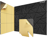 Panneau Acoustique Carré 100% Fibre de Polyester Épaisseur 0,4 Pouces Ignifuge B1 Design Contemporain NRC 0,8 1
