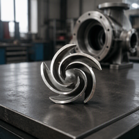 Impeller de pompe en acier inoxydable usiné sur mesure, fabrication par coulée d'investissement, OEM ODM pour pièces de pompes industrielles