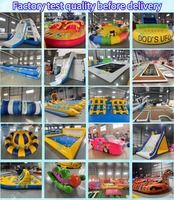 Plateforme flottante gonflable de haute qualité pour yacht, île de loisirs, plateforme de pêche et de natation, toboggan aquatique pour la mer