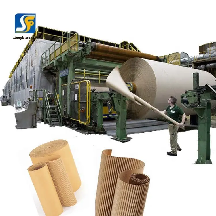 1800mm Waste Carton Box Paper Recycling Machine For Making Kraft Paper And Testliner