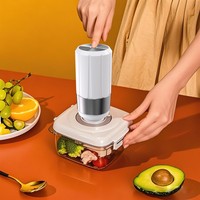 Scelleuse sous vide portative de qualité supérieure, mini pompe à vide pour sacs à fermeture éclair réutilisables et contenants de stockage alimentaire (HVS3501)