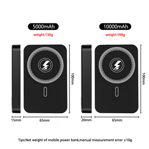 <span class=keywords><strong>Batterie</strong></span> <span class=keywords><strong>externe</strong></span> 20W sans fil 5000 10000 Mah pour <span class=keywords><strong>iphone</strong></span> Chargeur rapide 5000mah 10000 mah Banque d'énergie magnétique Stations d'alimentation pour téléphones portables - Product Image 2