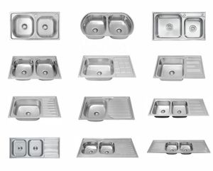 Chất lượng cao bán buôn tùy chỉnh sản phẩm tại chỗ bát đôi bồn rửa nhà bếp với drainboard với bán buôn giá thấp - Product Image 3