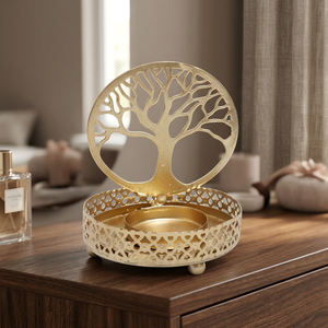 Supports de bougies décoratifs en forme d'arbre pour bougies chauffe-plat - Product Image 2