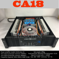 CA18 profesyonel güç amplifikatörü saf güç Amp 2 kanal (3U) KTV/ 8ohm 1300W * 2/4ohm 2600W * 2/tek ürün satın alınabilir