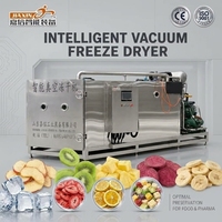 Machine de lyophilisation alimentaire automatique PLC certifiée CE en acier inoxydable 304 haute capacité, économe en énergie, multifonctionnelle 380V