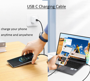 Câble de charge USB-A vers USB-C, <span class=keywords><strong>cordon</strong></span> de charge USB 2.0 de 3,3 pieds - Product Image 6